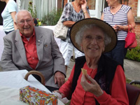 Elderly residents having fun at Barn Park Dementia Care Home image of dementia residents havin fun
